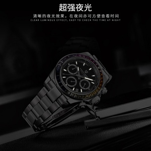 นาฬิกาข้อมือควอตซ์ Pagani Design รุ่น 1644New หน้าปัดแซฟไฟร์ ตัวเรือนประดับเพชร ใช้กลไกญี่ปุ่น นำเข้า ดีไซน์แฟชั่นลำลองสำหรับผู้ชาย กันน้ำได้ 100 เมตร - Product Image 2