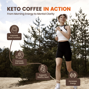 Lifeworth Keto Herbal Coffee Latte - Café instantané végétalien faible en glucides <span class=keywords><strong>sans</strong></span> <span class=keywords><strong>sucre</strong></span>, sucré à la stévia, poudre d'huile MCT 80g/120g - Product Image 4