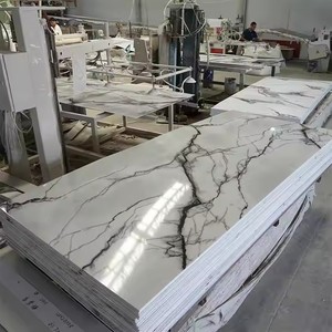 Carreaux <span class=keywords><strong>de</strong></span> papier peint en mousse <span class=keywords><strong>PVC</strong></span> à motif marbre moderne, revêtement UV, 120 cm * 3 m, brillant, imperméable, autocollants pour salon et <span class=keywords><strong>salle</strong></span> <span class=keywords><strong>de</strong></span> <span class=keywords><strong>bain</strong></span> - Product Image 4