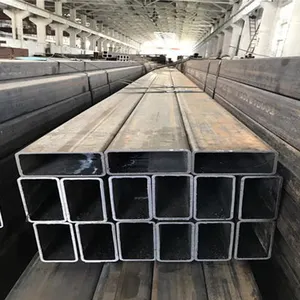 China Black Square Steel Pipe Seamless Black Steel Tube Rectangular Carbon Hollow Section Tube