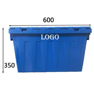 Conteneurs pliables personnalisés 600x400x365mm, boîte fourre-tout en plastique, - Product Image 2