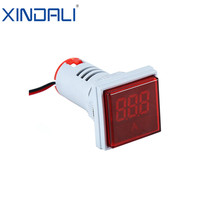 Voltmeter & Amperemeter Digital Mini AD22-22FSA 220V 10A Perlindungan IP45 Bahan Plastik Penguji Tegangan