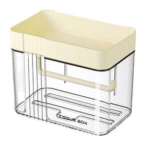 Porte-boîte à mouchoirs pour salle de bain, organisateur de rangement mural étanche, rectangulaire, durable, pour papier toilette et cosmétiques - Product Image 4