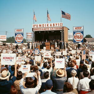 Camiseta de manga larga Kennedy The Spirit Of 68, camiseta política blanca - Product Image 3