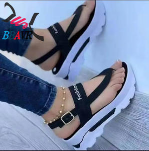 Breathable Upper High Sole <b>Women's</b> Flat Platform Walking Jogging Gym Shoes Sneakers Flats for <b>Women</b> - Product Image 1