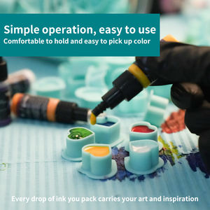 YABA nouveau Silicone en forme de coeur <span class=keywords><strong>tatouage</strong></span> encre tasse maquillage Permanent Pigment tasse amour couleur <span class=keywords><strong>matériel</strong></span> tasse - Product Image 6