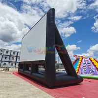 Écran de projection gonflable pour extérieur Funworld, installation facile, style cinéma, tissu Oxford, fermeture à double couture, international