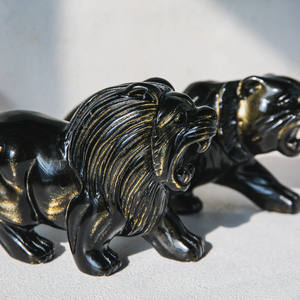 Nouvelle Pierre <span class=keywords><strong>de</strong></span> Quartz Grande Taille <span class=keywords><strong>en</strong></span> Obsidienne Dorée <span class=keywords><strong>de</strong></span> la Marque <span class=keywords><strong>Lion</strong></span> Yinglai, Gravure Naturelle Sculptée à la Main, Formats Personnalisables - Product Image 4