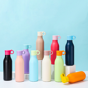 550ml Vacuum Insulated Stainless Steel Water <b>Bottle</b> With Carry Ring Lid Food Grade 304 Screw Leakproof <b>Thermos</b> Custom Logo - Product Image 5