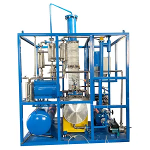 Distillation machine for process used car oils