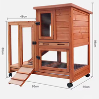 Conception de poulaillers en bois à vendre – Poulailler extérieur en bois de haute qualité avec roues, résistant à l'eau