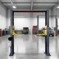 Taller de reparación automática de pórtico de 2 postes, elevador de automóviles, elevador de aire de desbloqueo Manual bilateral barato, elevadores de automóviles de precio competitivo