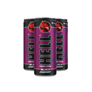 Bebida Energética HEL Drink Epic Edition Sabor Cereza Negra Lata de 250 ml Aumenta la Energía y la Concentración del Reino Unido para Exportación - Product Image 1