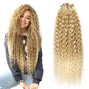 <span class=keywords><strong>Extensiones</strong></span> <span class=keywords><strong>de</strong></span> <span class=keywords><strong>Cabello</strong></span> <span class=keywords><strong>Orgánico</strong></span> Rizado con Ondas <span class=keywords><strong>de</strong></span> Agua CALYIA, Paquetes <span class=keywords><strong>de</strong></span> 32 Pulgadas <span class=keywords><strong>de</strong></span> Largo, <span class=keywords><strong>Cabello</strong></span> Rubio Ombre para Mujer, Resistente al Calor - Product Image 1