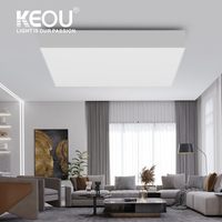 Keou Installation facile Montage en surface 24W 36W Plafonnier carré Led Lumières pour plafond à la maison
