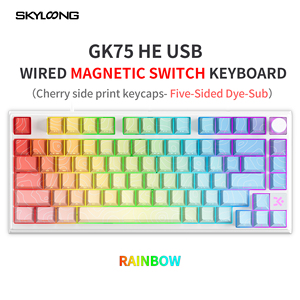 Teclado Mecánico Magnético con Cable SKYLOONG GK75 HE, 75% 75 Teclas, Tasa de Sondeo de 8K, Intercambiable en Caliente, para Juegos - Product Image 6