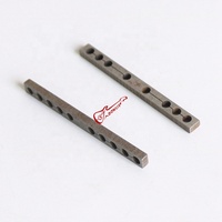 Donlis 50/52mm 6 Senar Gitar Elektrik Baja Pickup Spacer Raw Wire Cut Metal Keeper untuk Humbucker LP P90 Parts PS03