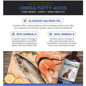 Thực Phẩm Bổ Sung Chất Lỏng Pet Với Dầu Cá Hồi Alaska Hoang Dã Cho Chó Để Hỗ Trợ Khớp, Não Và Hệ Thống Miễn Dịch - Product Image 3