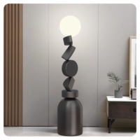 Lampadaire de luxe à LED en fer contemporain 2026 Offre Spéciale avec lumière variable pour chambre à coucher à l'intérieur