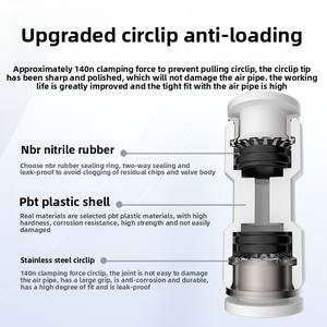 Conector neumático recto de 1/4 "PU 4/6/8/10/12mm Tubo de manguera de agua de aire Accesorios rectos de un toque Azul proporcionado 3 meses - Product Image 4