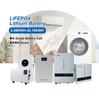 Batería LiFePO4 CKMINE de 5.12kWh, 51.2V, 100Ah, con Pantalla LCD, Celdas de Grado A, BMS con MSDS UN38.3 para Sistema de Almacenamiento de Energía Solar Doméstico