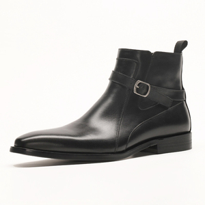 Dernières <span class=keywords><strong>bottes</strong></span> de bureau faites à la main pour hommes, chaussures en cuir, fermeture éclair, <span class=keywords><strong>bottes</strong></span> à la cheville en cuir noir pour hommes, <span class=keywords><strong>bottes</strong></span> italiennes pour hommes, <span class=keywords><strong>bottes</strong></span> de soirée, <span class=keywords><strong>bottes</strong></span> de travail - Product Image 5