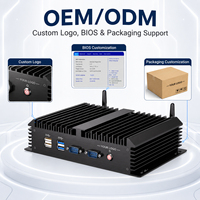 Intel Core I7-5500U Mini PC with 2 X RJ45 LAN and Intel HD Graphics 5500, Industrial Mini Computer for Automation Control