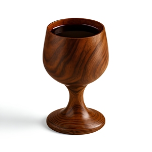 AZ ENTERPRISES - Juego de 2 Copas de Vino de Madera Ecológicas Hechas a Mano, Modelo AZE-WG035, Capacidad de 250 ml, Diseño Moderno para Cócteles y Fiestas - Product Image 1