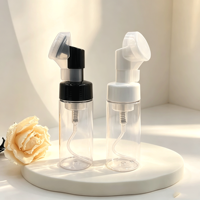 Bouteille pompe cylindrique en PET or rose et argent pour distributeur de savon cosmétique 30ml-100ml – Offre Spéciale