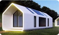 Forest Woods Maison modulaire en acier Capsule d'espace colorée en bois pour bureau à domicile Appartements touristiques Hall Utiliser des maisons en conteneur
