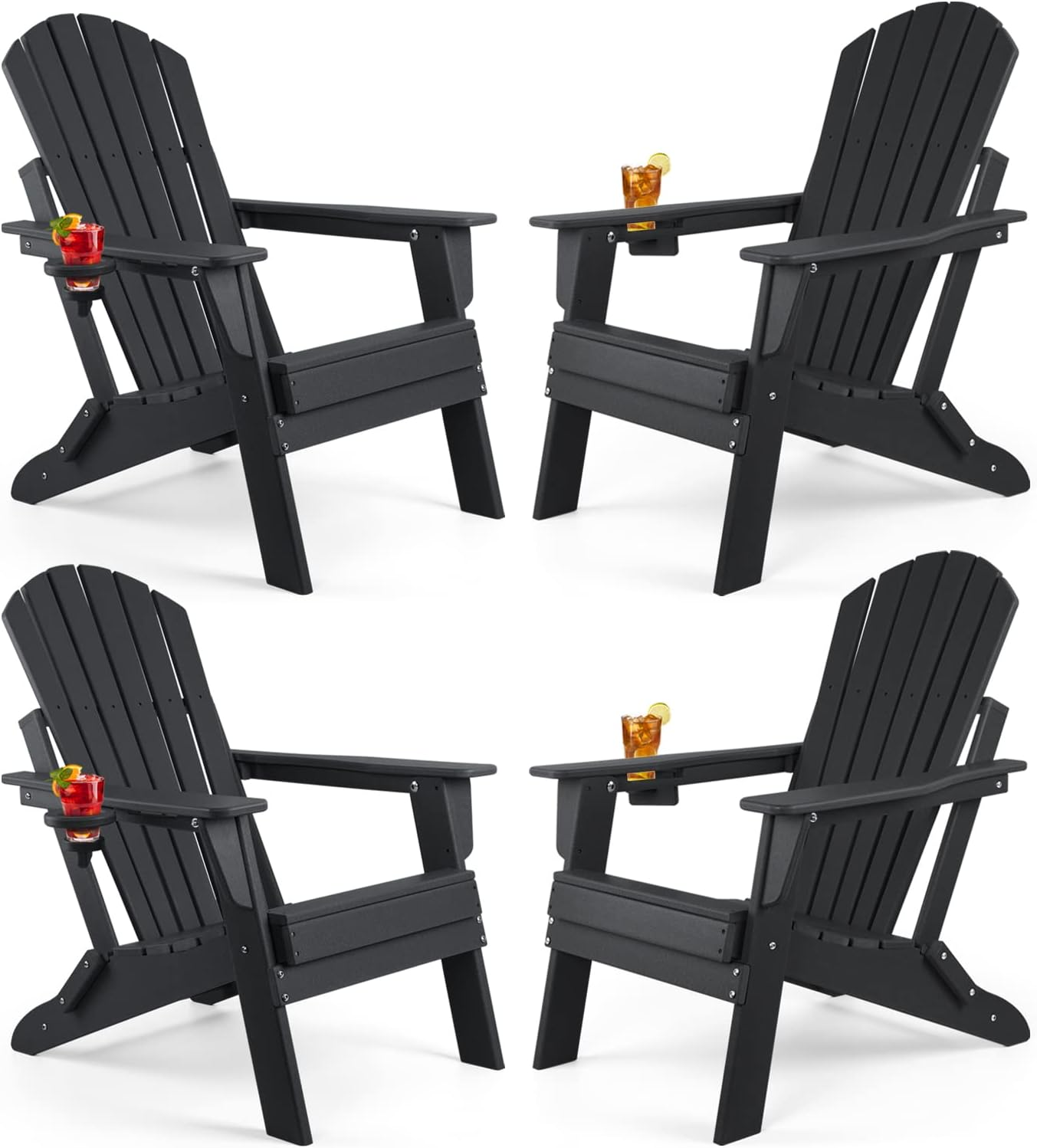 Chất lượng cao không thấm nước Patio vườn Ghế nhựa adirondack Ghế gấp đồ nội thất