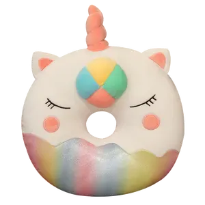 Decorazione Della Stanza della ragazza multifunzionale macaron colori cerchio a forma di unicorno cuscino gatto cuscino