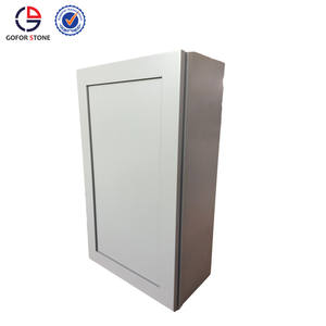 Juego de armario de cocina de madera blanca americana de estilo moderno nuevo incluye grifo de fregadero cajón deslizante carcasa de madera contrachapada bisagra contra salpicaduras - Product Image 3