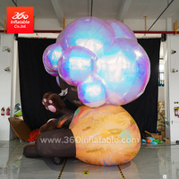 Muñeca gigante personalizada para niña, diseño personalizado inflable, mascota grande, publicidad de dibujos animados, muñeca Linda para niña, inflables con soplador de aire