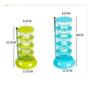Scatola di condimento rotante scatola di condimento tridimensionale cucina cremagliera di condimento combinazione padella di sale casa - Product Image 5