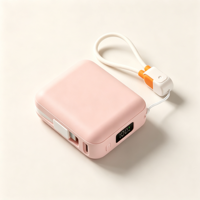 Power Bank Mini 20W 10000mAh Logo Dapat Disesuaikan Dengan Layar LED Penunjuk Baterai Pengisian Cepat
