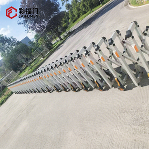 Buona qualità in lega di alluminio barriere telescopiche cancello Push-Pull divisorio Guardrail formato personalizzato uso del traffico esterno - Product Image 4