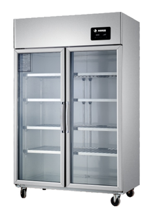 Réfrigérateur commercial à grande capacité avec porte en verre transparent, réfrigérateur de cuisine en acier inoxydable à vendre - Product Image 3