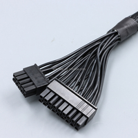 Cable de Alimentación para Placa Base ATX de 24 Pines, 10P+18P a 24 Pines, 600 mm, Compatible con Interfaz RM Serie X, Unidades de PSU Modulares