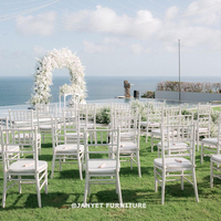 Chaises Chivari blanches en bois de haute qualité pour événements de mariage et banquets, pour adultes