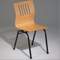Chaise de restaurant, de café ou de salle à manger en acier bon marché, moderne, durable et écologique pour les aires de restauration