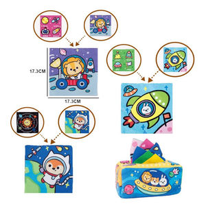 Joysun Jouets sensoriels cognitifs en tissu pour l'éveil des tout-petits, boîte à mouchoirs pour bébé, jouets créatifs éducatifs STEM pour les voyages - Product Image 6
