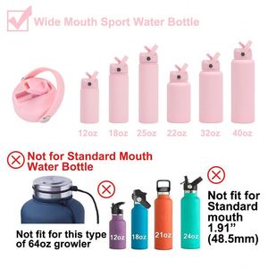 Couvercle de rechange avec poignée de transport, sans BPA, anti-fuite, universel, pour bouteille d'eau isotherme de 1L, sport - Product Image 3