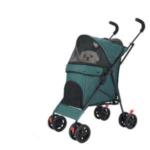 عربة سفر محمولة رخيصة للبيع بالجملة من المصنع عجلات دوارة أمامية عربة نقل للحيوانات الأليفة للكلاب والقطط الصغيرة والجرو - Product Image 6