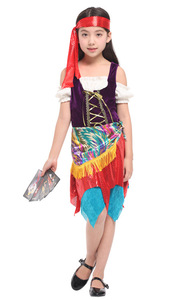 Disfraces coloridos <span class=keywords><strong>de</strong></span> actuación <span class=keywords><strong>de</strong></span> <span class=keywords><strong>Halloween</strong></span> Cosplay hermosa <span class=keywords><strong>de</strong></span> niña <span class=keywords><strong>gitana</strong></span> para niñas pequeñas - Product Image 3