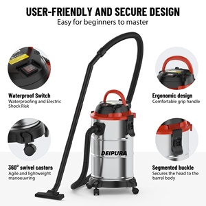 DEIPURA 20L Household Corded Ultra Fine Air Filter Bagless Lightweight Wet/Dry <b>Vacuum</b> Cleaner with 1200W Power - Product Image 1