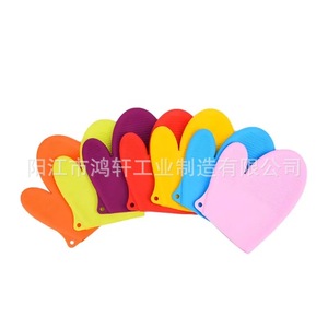 <b>Silicone</b> Oven Mitts Heat Resistant Non Slip For Grill <b>Baking</b> Cooking Protection Gloves Colorful Set - Product Image 1