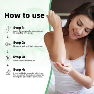पैरों और शरीर के पैर के लिए निजी लेबल मैग्नीशियम तेल स्प्रे संयुक्त स्वास्थ्य और नींद समर्थन त्वचा को शुद्ध तेल स्प्रे - Product Image 6