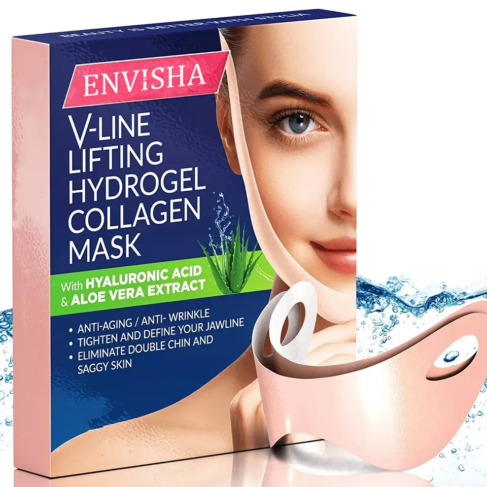Envisha Oem Private Label Facial Sheet Masker Hydraterende Koreaanse Schoonheid V Lijn Masker
