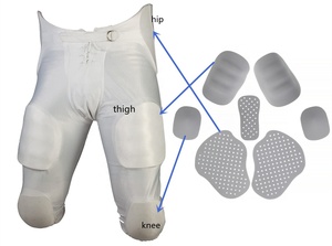 HUNLON 7 psc Set inserto pad per anca coscia ginocchio supporto pallavolo calcio football americano pad set - Product Image 6